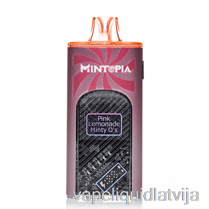 Mintopia Turbo 9000 Vienreizējās Lietošanas Rozā Limonādes Minty O's Vape šķidrums